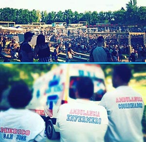 Asistencia de ambulancias San Jose a evento musical